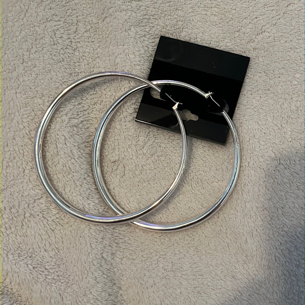 Silver Hoop Earrings